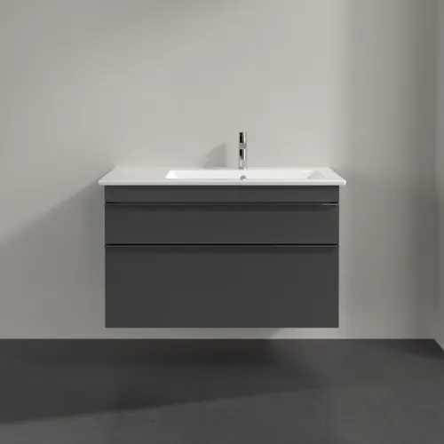 VILLEROY BOCH Venticello toaletní skříňka, 2 výsuvy, 953 x 590 x 502 mm, lesklá šedá / lesklá šedá #A92801FP, obrázek 3