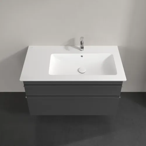 VILLEROY BOCH Venticello toaletní skříňka, 2 výsuvy, 953 x 590 x 502 mm, lesklá šedá / lesklá šedá #A92801FP, obrázek 4