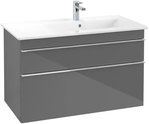 VILLEROY BOCH Venticello toaletní skříňka, 2 výsuvy, 953 x 590 x 502 mm, lesklá šedá / lesklá šedá #A92801FP