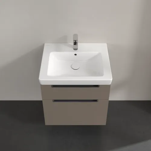 VILLEROY BOCH Subway 2.0 Vanity unit, 2 výsuvy, 587 x 590 x 454 mm, Truffle Grey #A90910VG, obrázek 4