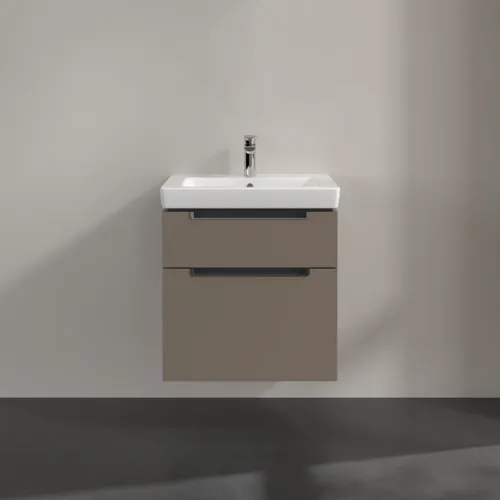 VILLEROY BOCH Subway 2.0 Vanity unit, 2 výsuvy, 587 x 590 x 454 mm, Truffle Grey #A90910VG, obrázek 3