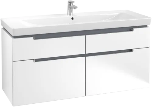 VILLEROY BOCH Subway 2.0 Vanity unit, 4 výsuvy, 1287 x 590 x 449 mm, bílá matná #A91610MS, obrázek 1