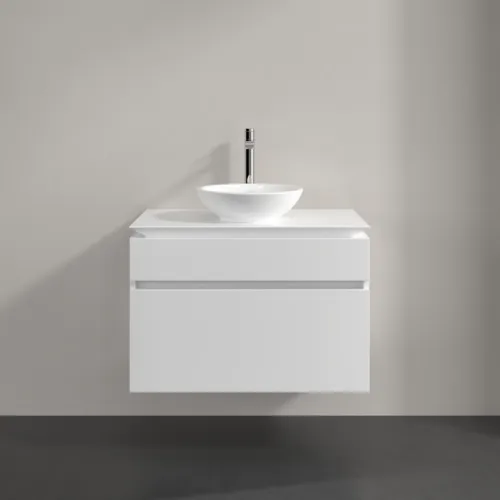 VILLEROY BOCH Legato toaletní skříňka, 2 výsuvy, 800 x 550 x 500 mm, bílá matná / bílá matná #B57000MS, obrázek 3