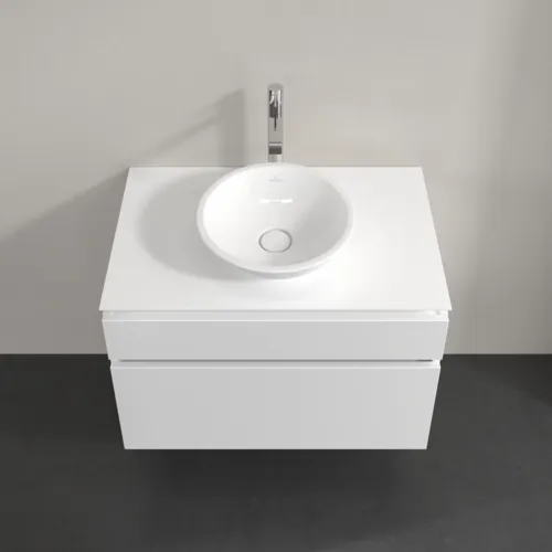 VILLEROY BOCH Legato toaletní skříňka, 2 výsuvy, 800 x 550 x 500 mm, bílá matná / bílá matná #B57000MS, obrázek 4