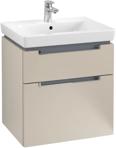 VILLEROY BOCH Subway 2.0 Vanity unit, 2 výsuvy, 587 x 590 x 454 mm, Soft Grey #A90910VK, obrázek 1