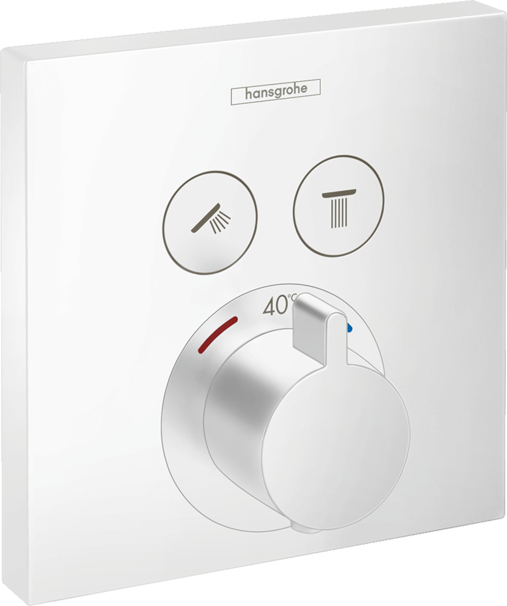 HANSGROHE Termostat ShowerSelect pro 2 spotřebiče namontovaný pod omítku #15763700