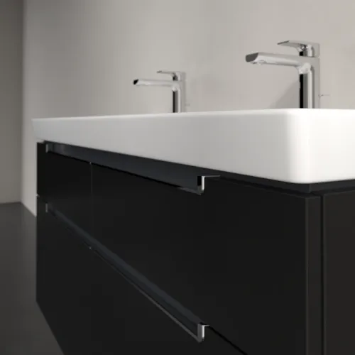 VILLEROY BOCH Subway 2.0 Vanity unit, 4 výsuvy, 1287 x 590 x 449 mm, černý matný lak #A91710PD, obrázek 5