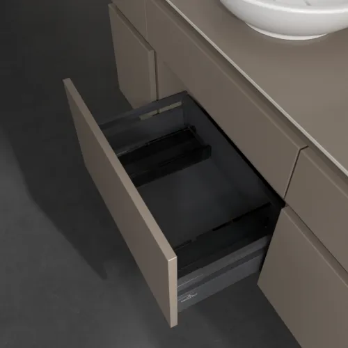VILLEROY BOCH Legato toaletní skříňka, 5 výsuvů, 1200 x 550 x 500 mm, Truffle Grey / Truffle Grey #B57800VG, obrázek 6