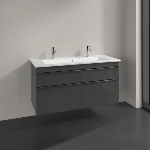 VILLEROY BOCH Venticello toaletní skříňka, 4 výsuvy, 1153 x 590 x 502 mm, lesklá šedá / lesklá šedá #A92901FP, obrázek 2