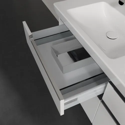 VILLEROY BOCH Subway 2.0 Vanity unit, 4 výsuvy, 1287 x 590 x 449 mm, bílá matná #A91710MS, obrázek 7