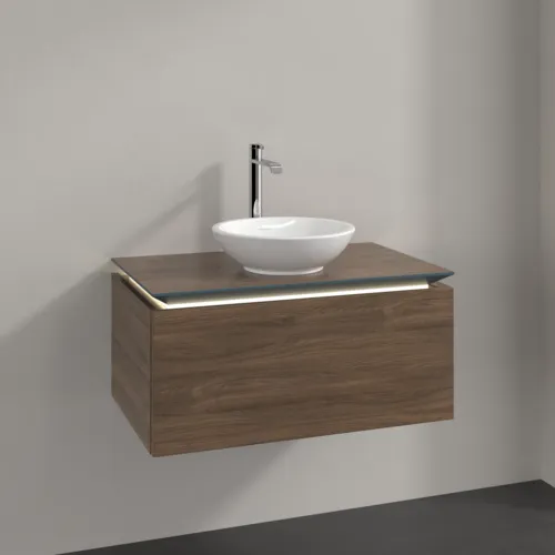 VILLEROY BOCH Legato toaletní skříňka, s osvětlením, 1 zásuvka, 800 x 380 x 500 mm, Arizona Oak / Arizona Oak #B569L0VH, obrázek 2