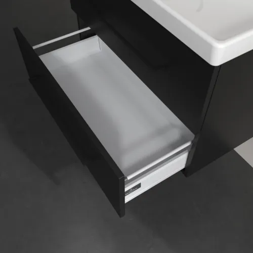 VILLEROY BOCH Avento toaletní skříňka, 2 výsuvy, 776 x 514 x 484 mm, Volcano Black #A89110VL, obrázek 6