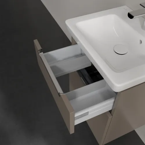 VILLEROY BOCH Subway 2.0 Vanity unit, 2 výsuvy, 485 x 590 x 379 mm, Truffle Grey #A90710VG, obrázek 7