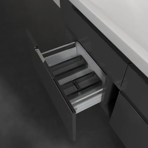VILLEROY BOCH Subway 2.0 Vanity unit, 4 výsuvy, 1287 x 590 x 449 mm, lesklá šedá #A91610FP, obrázek 7