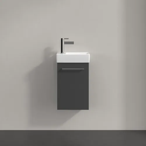 VILLEROY BOCH Avento toaletní skříňka, 1 dvířka, 340 x 514 x 234 mm, grafitová barva #A87601VR, obrázek 3