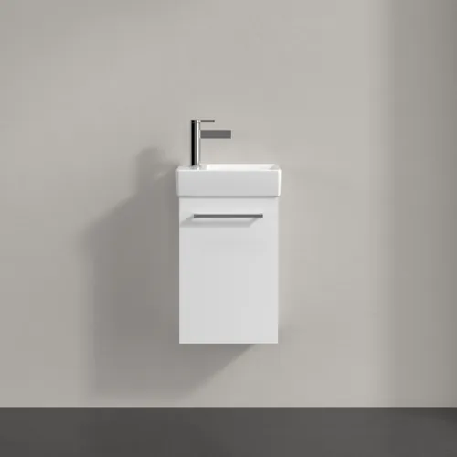 VILLEROY BOCH Avento toaletní skříňka, 1 dvířka, 340 x 514 x 234 mm, lesklá bílá #A87601VE, obrázek 3