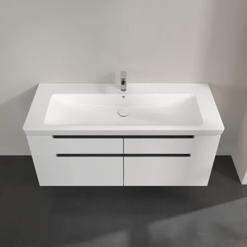 VILLEROY BOCH Subway 2.0 Vanity unit, 4 zásuvky, 1287 x 590 x 449 mm, lesklá bílá #A91610DH, obrázek 4