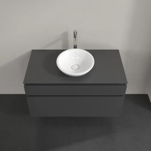 VILLEROY BOCH Legato toaletní skříňka, 2 výsuvy, 1000 x 550 x 500 mm, lesklá šedá / lesklá šedá #B57200FP, obrázek 4