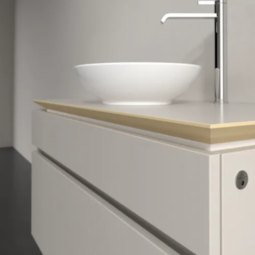 VILLEROY BOCH Legato toaletní skříňka, s osvětlením, 2 výsuvy, 1000 x 550 x 500 mm, Soft Grey / Soft Grey #B572L0VK, obrázek 4
