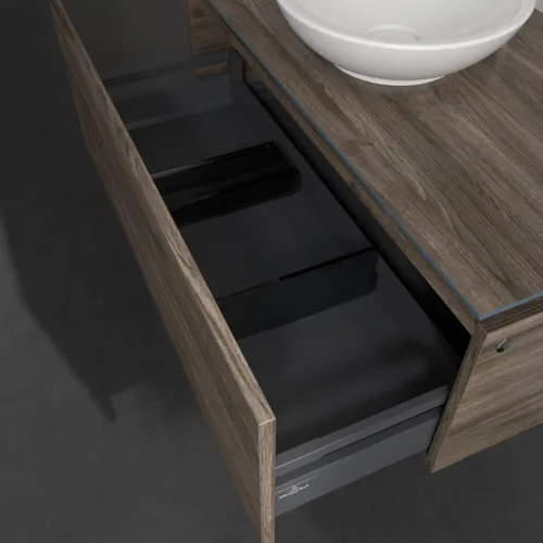 VILLEROY BOCH Legato toaletní skříňka, s osvětlením, 1 zásuvka, 1000 x 380 x 500 mm, Kamenný dub / Kamenný dub #B571L0RK, obrázek 5