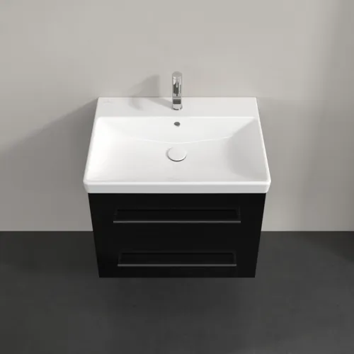 VILLEROY BOCH Avento toaletní skříňka, 2 výsuvy, 630 x 514 x 484 mm, Crystal Black #A89000B3, obrázek 4