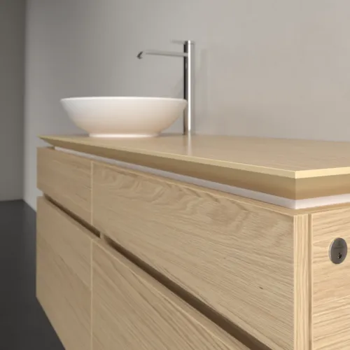 VILLEROY BOCH Legato toaletní skříňka, s osvětlením, 4 výsuvy, 1200 x 550 x 500 mm, severský dub / severský dub #B580L0VJ, obrázek 4