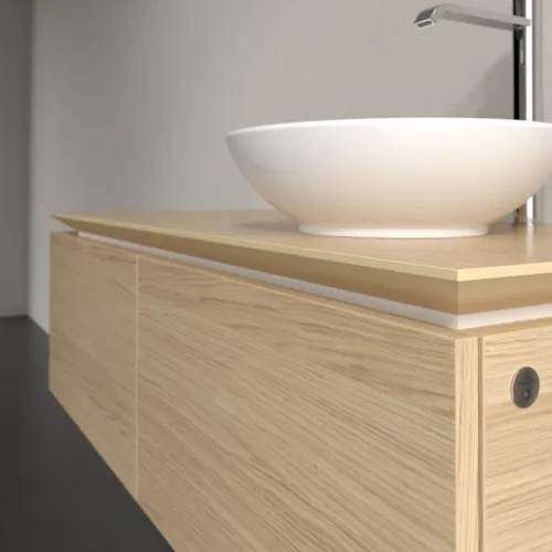 VILLEROY BOCH Legato toaletní skříňka, s osvětlením, 2 výsuvy, 1200 x 380 x 500 mm, severský dub / severský dub #B581L0VJ, obrázek 4