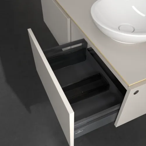 VILLEROY BOCH Legato toaletní skříňka, s osvětlením, 2 výsuvy, 1200 x 380 x 500 mm, Soft Grey / Soft Grey #B581L0VK, obrázek 5