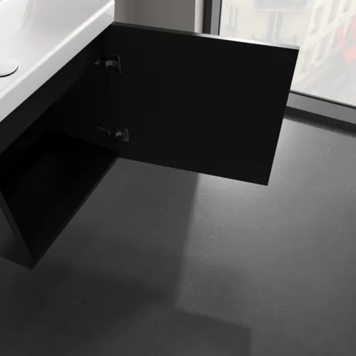 VILLEROY BOCH Avento toaletní skříňka, 1 dveře, 526 x 514 x 384 mm, Volcano Black #A88811VL, obrázek 6