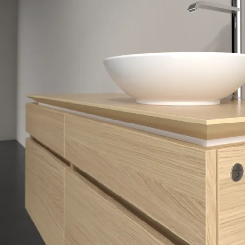 VILLEROY BOCH Legato toaletní skříňka, s osvětlením, 4 výsuvy, 1200 x 550 x 500 mm, severský dub / severský dub #B582L0VJ, obrázek 4