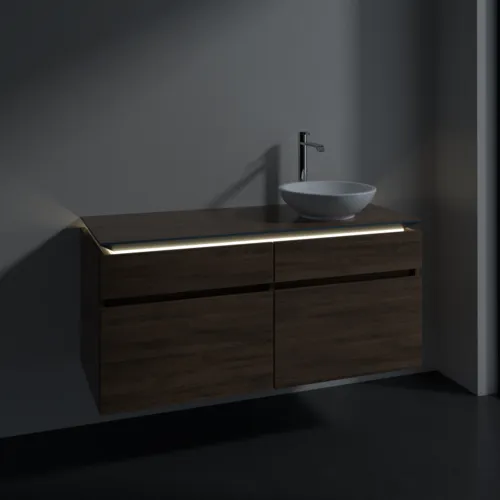 VILLEROY BOCH Legato toaletní skříňka, s osvětlením, 4 výsuvy, 1200 x 550 x 500 mm, Arizona Oak / Arizona Oak #B582L0VH, obrázek 3