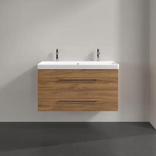 VILLEROY BOCH Avento toaletní skříňka, 2 výsuvy, 976 x 514 x 484 mm, dub Kansas #A89200RH, obrázek 4