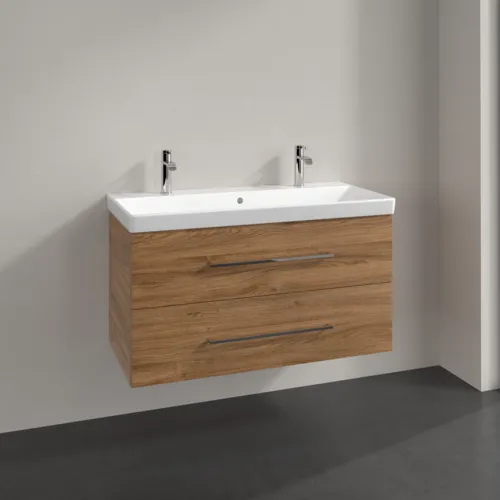 VILLEROY BOCH Avento toaletní skříňka, 2 výsuvy, 976 x 514 x 484 mm, dub Kansas #A89200RH, obrázek 3