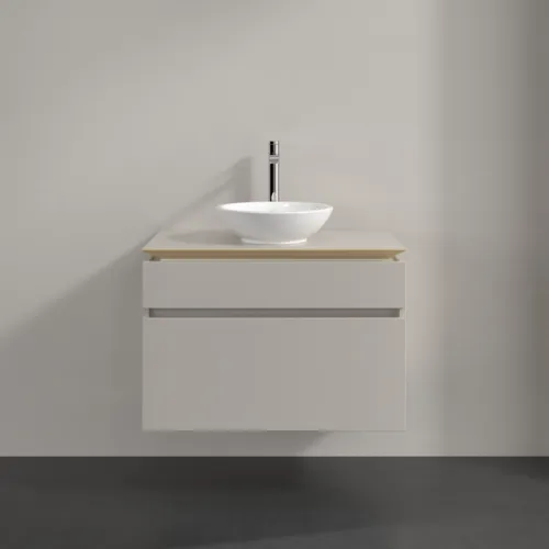 VILLEROY BOCH Legato toaletní skříňka, 2 výsuvy, 800 x 550 x 500 mm, Soft Grey / Soft Grey #B57000VK, obrázek 3