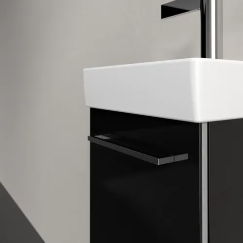 VILLEROY BOCH Avento toaletní skříňka, 1 dvířka, 340 x 514 x 234 mm, Crystal Black #A87600B3, obrázek 5