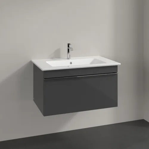 VILLEROY BOCH Venticello toaletní skříňka, 1 zásuvka, 753 x 420 x 502 mm, lesklá šedá / lesklá šedá #A93401FP, obrázek 2