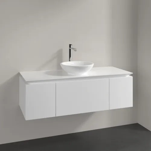 VILLEROY BOCH Legato toaletní skříňka, 3 výsuvy, 1200 x 380 x 500 mm, lesklá bílá / lesklá bílá #B57700DH, obrázek 2