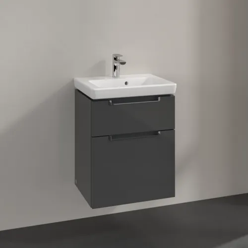 VILLEROY BOCH Subway 2.0 Vanity unit, 2 výsuvy, 485 x 590 x 379 mm, lesklá šedá #A90710FP, obrázek 3