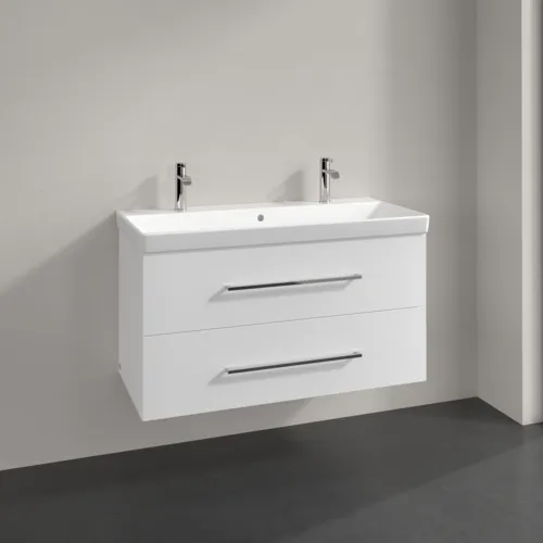 VILLEROY BOCH Avento toaletní skříňka, 2 výsuvy, 976 x 514 x 484 mm, lesklá bílá #A89200VE, obrázek 2