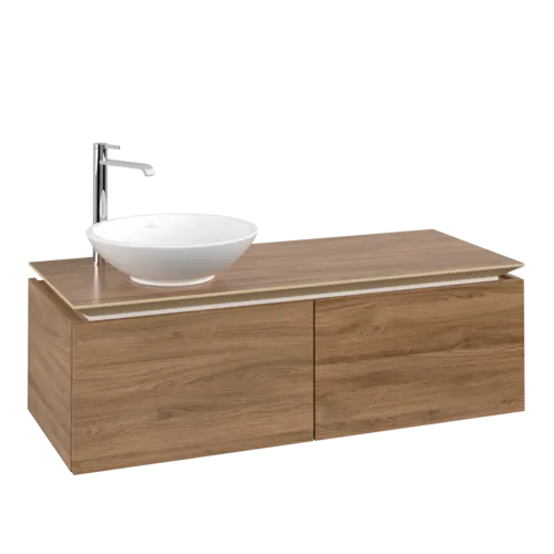 VILLEROY BOCH Legato toaletní skříňka, 2 výsuvy, 1200 x 380 x 500 mm, dub Kansas / dub Kansas #B57900RH