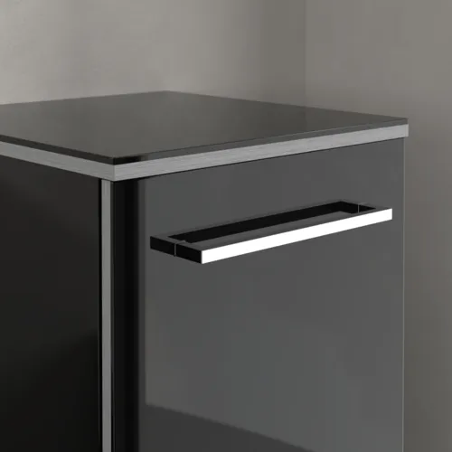VILLEROY BOCH Boční skříňka Avento, 1 dveře, 350 x 890 x 405 mm, Crystal Black #A89501B3, obrázek 5