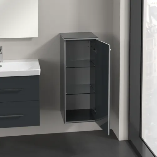 VILLEROY BOCH Boční skříňka Avento, 1 dveře, 350 x 890 x 405 mm, Crystal Grey #A89501B1, obrázek 4