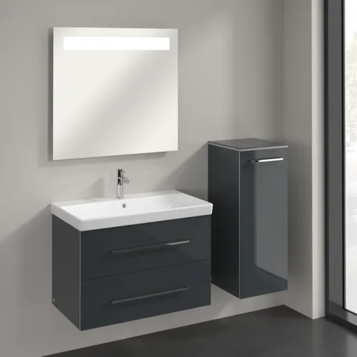 VILLEROY BOCH Boční skříňka Avento, 1 dveře, 350 x 890 x 405 mm, Crystal Grey #A89501B1, obrázek 2