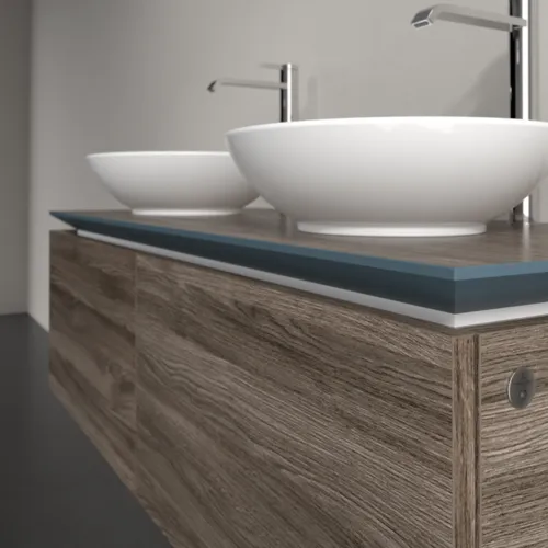 VILLEROY BOCH Legato toaletní skříňka, s osvětlením, 2 výsuvy, 1200 x 380 x 500 mm, Kamenný dub / Kamenný dub #B583L0RK, obrázek 4