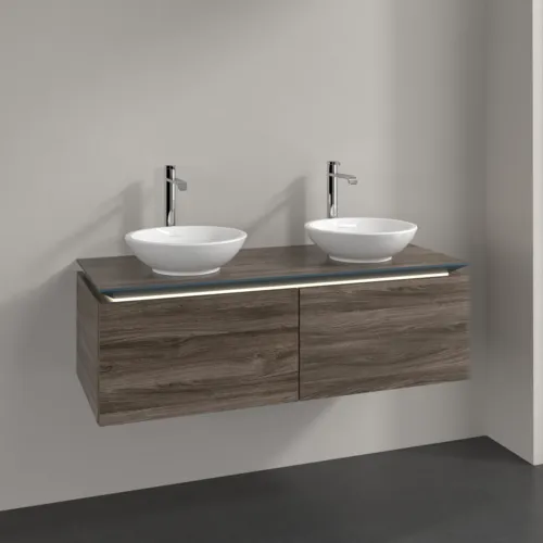 VILLEROY BOCH Legato toaletní skříňka, s osvětlením, 2 výsuvy, 1200 x 380 x 500 mm, Kamenný dub / Kamenný dub #B583L0RK, obrázek 2