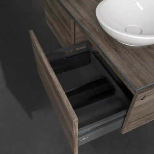 VILLEROY BOCH Legato toaletní skříňka, s osvětlením, 2 výsuvy, 1200 x 380 x 500 mm, Kamenný dub / Kamenný dub #B583L0RK, obrázek 5