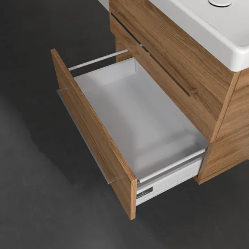 VILLEROY BOCH Avento toaletní skříňka, 2 výsuvy, 626 x 514 x 484 mm, dub Kansas #A89000RH, obrázek 10