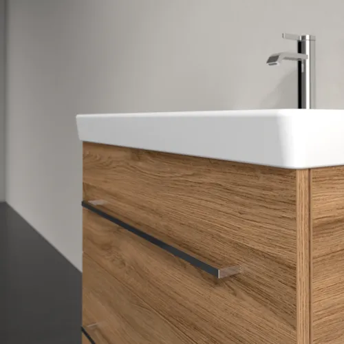 VILLEROY BOCH Avento toaletní skříňka, 2 výsuvy, 626 x 514 x 484 mm, dub Kansas #A89000RH, obrázek 12