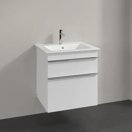 VILLEROY BOCH Venticello toaletní skříňka, 2 výsuvy, 553 x 590 x 502 mm, bílá matná / bílá matná #A92301MS, obrázek 2