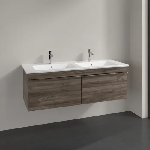 VILLEROY BOCH Toaletní skříňka Venticello, 2 výsuvy, 1253 x 420 x 502 mm, Kamenný dub / Kamenný dub #A93901RK, obrázek 2